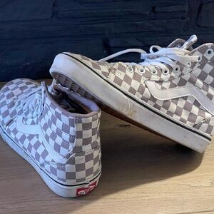Vans Checkered High-Top Sneakers